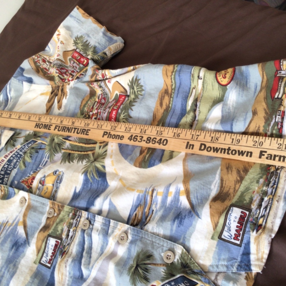 Liz Claiborne Lizwear Large So. Calif. Shirt Malibu, Santa Monica, Laguna Beach - Picture 7 of 12